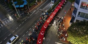 Samsun'da Bayrak Yürüyüşü ve Fener Alayı düzenlendi