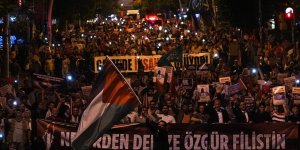 BAŞKENTTE İSRAİL'İN GAZZE'YE SALDIRILARI PROTESTO EDİLDİ