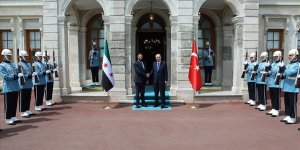 CUMHURBAŞKANI ERDOĞAN, SURİYE CUMHURBAŞKANI ŞARA İLE GÖRÜŞTÜ