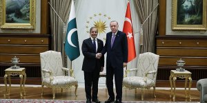 Cumhurbaşkanı Erdoğan, Pakistan Başbakanı Şahbaz Şerif'i kabul etti