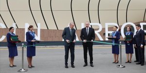 CUMHURBAŞKANI ERDOĞAN VE ALİYEV, LAÇIN ULUSLARARASI HAVALİMANI'NIN AÇILIŞINI YAPTI