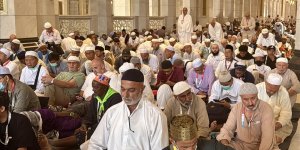 HACI ADAYLARI KURBAN BAYRAMI ÖNCESİ SON CUMA NAMAZINI KABE'DE KILDI
