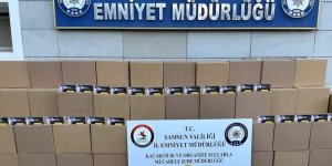 SAMSUN'DA 2.2 MİLYON KAÇAK MAKARON ELE GEÇİRİLDİ