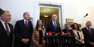 TBMM BAŞKANI KURTULMUŞ, DEM PARTİ TBMM GRUBU'NU ZİYARET ETTİ