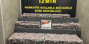 İZMİR'DE 79 BİN 854 SENTETİK ECZA HAPI ELE GEÇİRİLDİ!