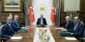 CUMHURBAŞKANI ERDOĞAN BAŞKANLIĞINDA GÜVENLİK TOPLANTISI GERÇEKLEŞTİRİLDİ