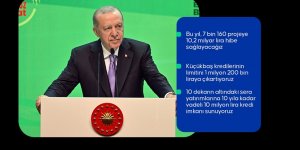 CUMHURBAŞKANI ERDOĞAN'DAN TARIM SEKTÖRÜNE MÜJDELER
