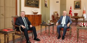 TBMM BAŞKANI KURTULMUŞ, BBP GENEL BAŞKANI DESTİCİ'Yİ KABUL ETTİ