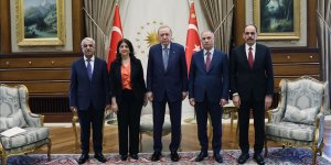 CUMHURBAŞKANI ERDOĞAN, DEM PARTİ HEYETİNİ KABUL ETTİ