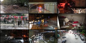 ANKARA'DA SAĞANAK VE FIRTINA ETKİLİ OLDU