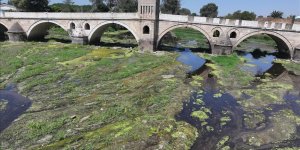 KURAKLIĞIN ETKİLEDİĞİ TUNCA NEHRİ'NDE SU AKIŞI DURMA NOKTASINA GELDİ
