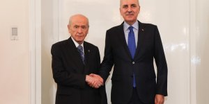 TBMM BAŞKANI KURTULMUŞ'TAN MHP GENEL BAŞKANI BAHÇELİ'YE ZİYARET