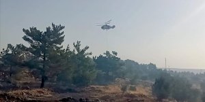 MERSİN'İN SİLİFKE İLÇESİNDE ÇIKAN ORMAN YANGININA MÜDAHALE EDİLİYOR