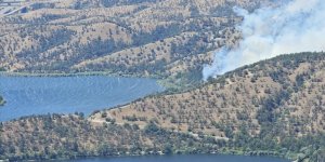 EYMİR GÖLÜ YAKINLARINDAKİ ORMANLIK ALANDA YANGINDA SON DURUM