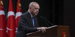 Erdoğan: Bakü-Tiflis-Kars Demiryolu'nun tam kapasite çalışmaya başlaması ehemmiyet arz etmektedir