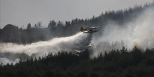 Çanakkale'deki orman yangınına müdahale sürüyor