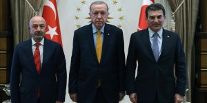 CUMHURBAŞKANI ERDOĞAN, OYAK HEYETİ'Nİ KABUL ETTİ