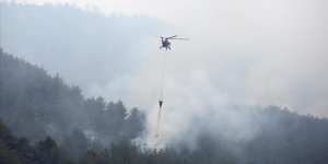 KASTAMONU-KARABÜK SINIRINDAKİ İKİ ORMAN YANGININA MÜDAHALE SÜRÜYOR