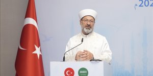 DİYANET İŞLERİ BAŞKANI ERBAŞ SUUDİ ARABİSTAN HAC VE UMRE BAKANI RABİA'YLA ORTAK BASIN TOPLANTISINDA KONUŞTU
