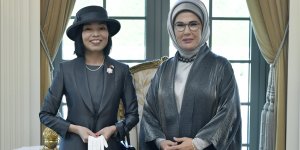 EMİNE ERDOĞAN, JAPONYA ALTES PRENSESİ MİKASA İLE GÖRÜŞTÜ