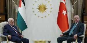 CUMHURBAŞKANI ERDOĞAN, FİLİSTİN DEVLET BAŞKANI ABBAS İLE GÖRÜŞTÜ