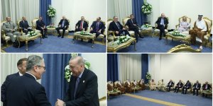 CUMHURBAŞKANI ERDOĞAN, GAZZE ZİRVESİ İÇİN MISIR'DA..