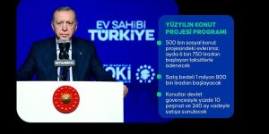 Cumhurbaşkanı Erdoğan: Türkiye Yüzyılı'nda yüzyılın konut projesini hayata geçiriyoruz