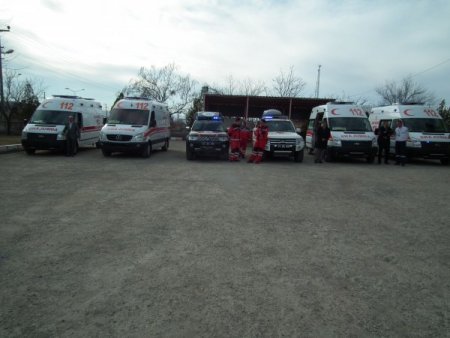 112 araç parkının yeni ambulansları dualarla hizmete girdi