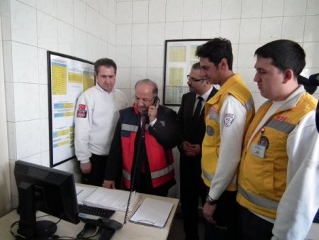 112 araç parkının yeni ambulansları dualarla hizmete girdi