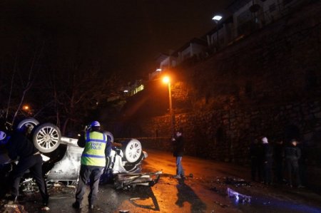 15 metre yükseklikten yola düşen lüks araçtaki şahıs öldü
