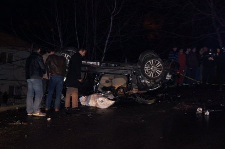 15 metre yükseklikten yola düşen lüks araçtaki şahıs öldü