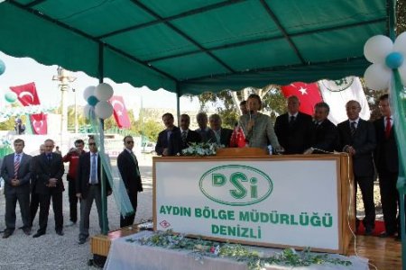 16 Yıl Süren Gölemezli Sarayköy Sulaması Projesi, Bakan Kavaf Tarafından Açıldı