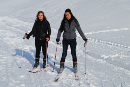 2 bin 700 rakımlı yaylada kayak keyfi