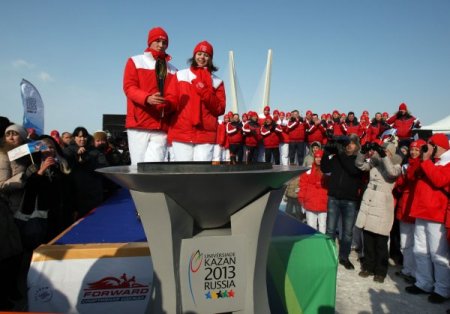 2013 Kazan Üniversite Oyunları’nın meşalesi, Rusya turuna başladı