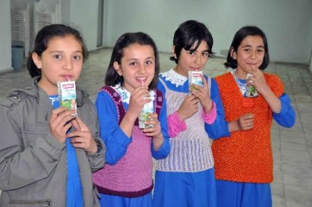 21 Mayıs Dünya Süt Günü Dolayısıyla Öğrencilere Süt Dağıtıldı