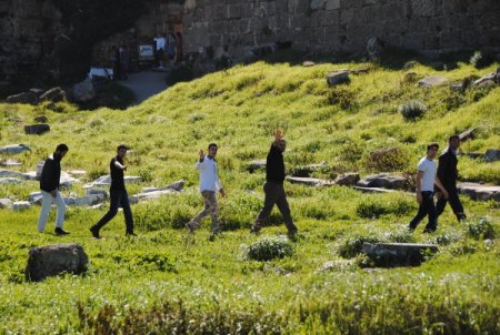 220 Libyalı polis, Side Antik Kent'i ziyaret etti