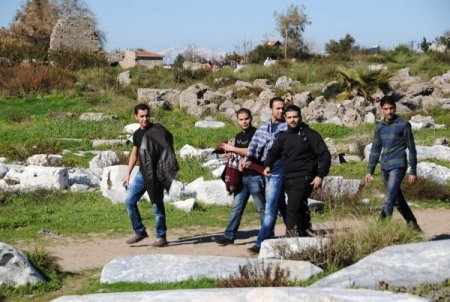 220 Libyalı polis, Side Antik Kent'i ziyaret etti