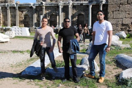 220 Libyalı polis, Side Antik Kent'i ziyaret etti