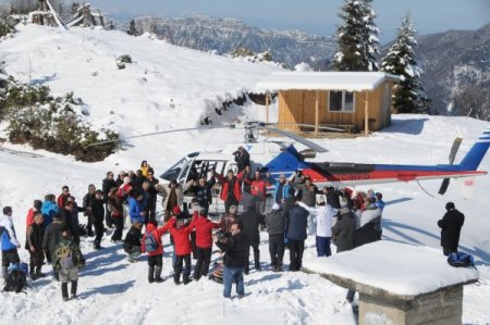 32 HES'in kurulacağı İkizdere Vadisi’nde kar yürüyüşü yapıldı