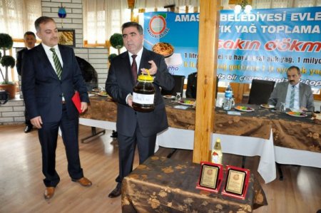 5 litre atık yağ getirene 1 litre ayçiçek yağı hediye