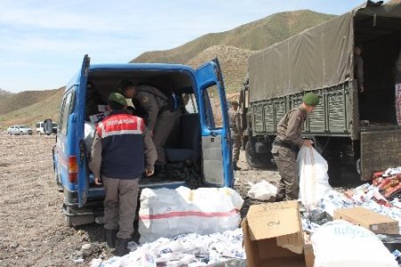 500 bin paket gümrük kaçağı sigara imha edildi