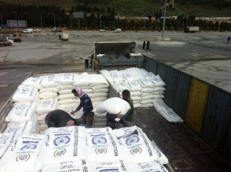 550 ton un Suriye’ye gönderildi