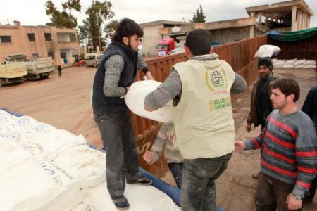 550 ton un Suriye’ye gönderildi