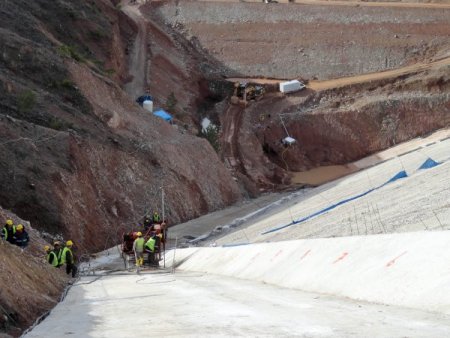 60 milyon liralık Akbaş Barajı’nın gövde dolgusu tamamlandı