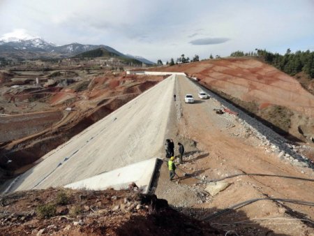 60 milyon liralık Akbaş Barajı’nın gövde dolgusu tamamlandı
