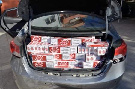 8 bin paket kaçak sigara ele geçirildi