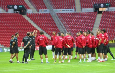A Milli Futbol Takımı, Estonya maçının hazırlıklarını sürdürdü