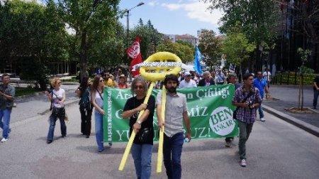 ABD Büyükelçiliğine sarı çelenkli protesto