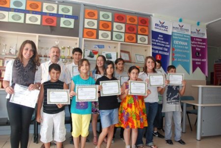 Abd'li Öğretmenlerin Ders Verdiği Öğrenciler Sertifikalarını Aldı