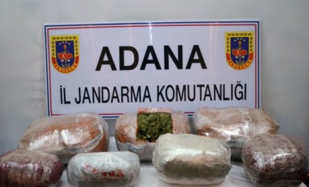 Adana'da 111 kilo esrar ele geçirildi